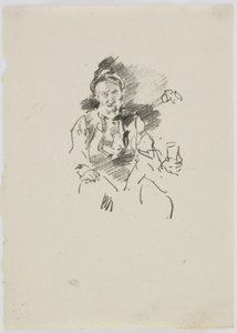 史密斯大师，1895年（纸上石版） 作者 詹姆斯·阿博特·麦克尼尔·惠斯勒